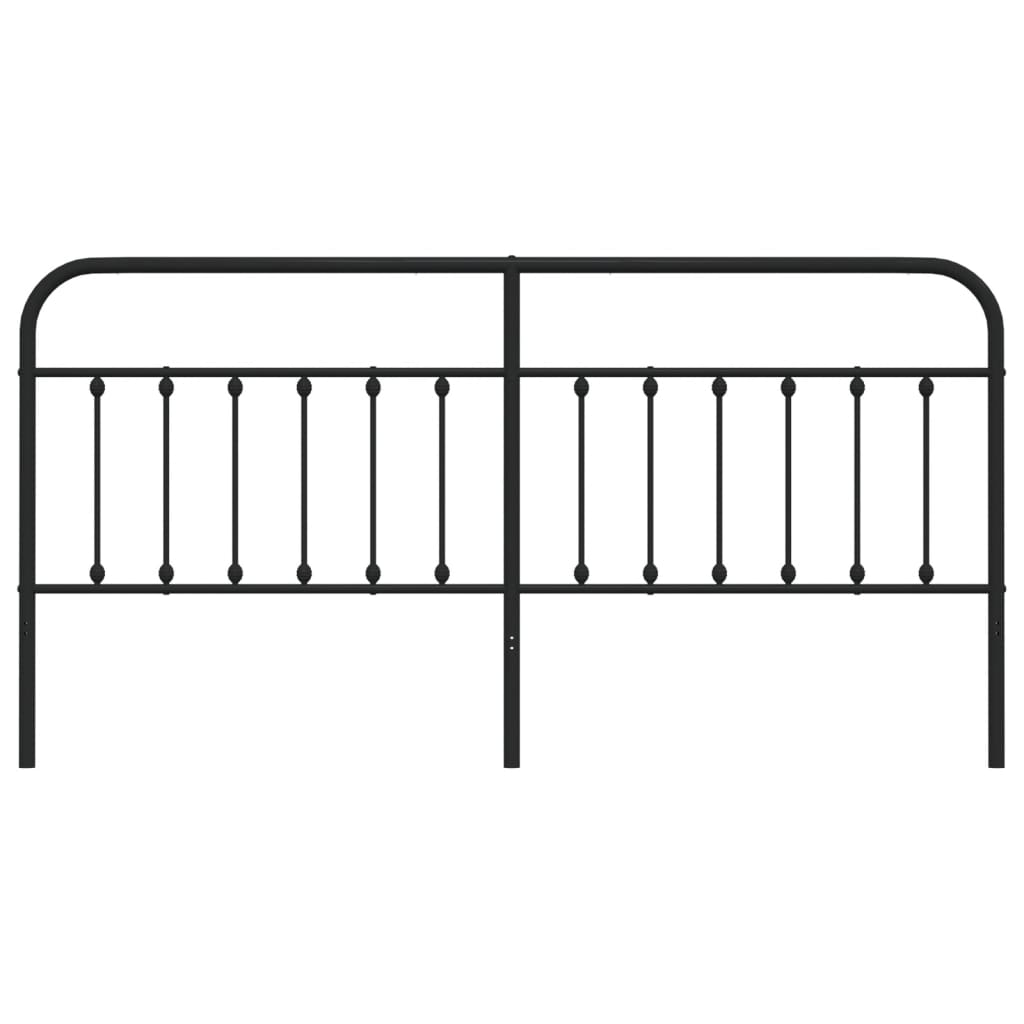 Tête de lit métal noir 200 cm - XIOS