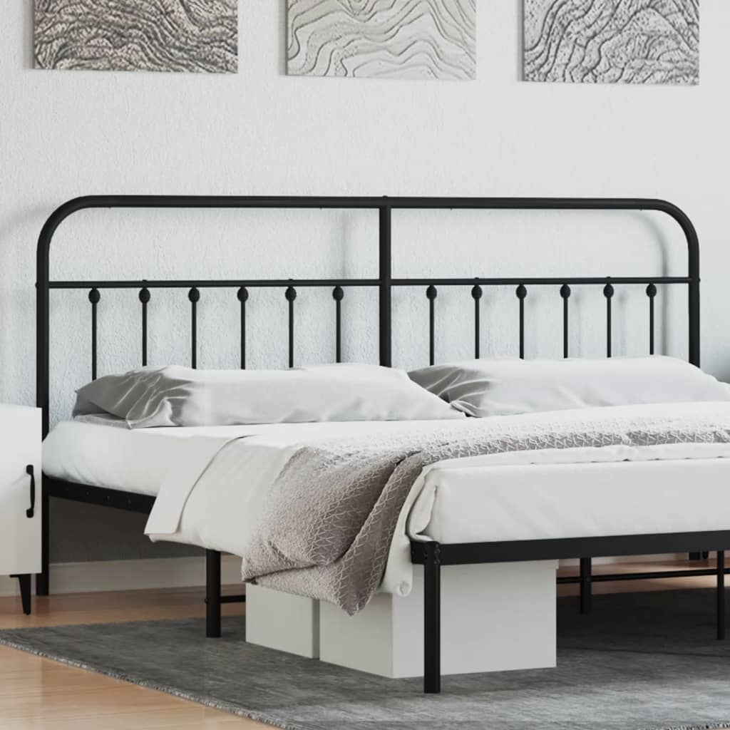 Tête de lit métal noir 200 cm - XIOS