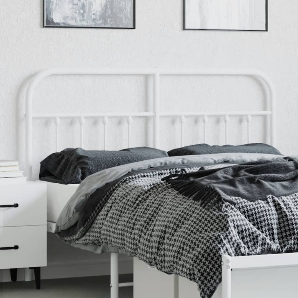 Tête de lit métal blanc 135 cm - XIOS