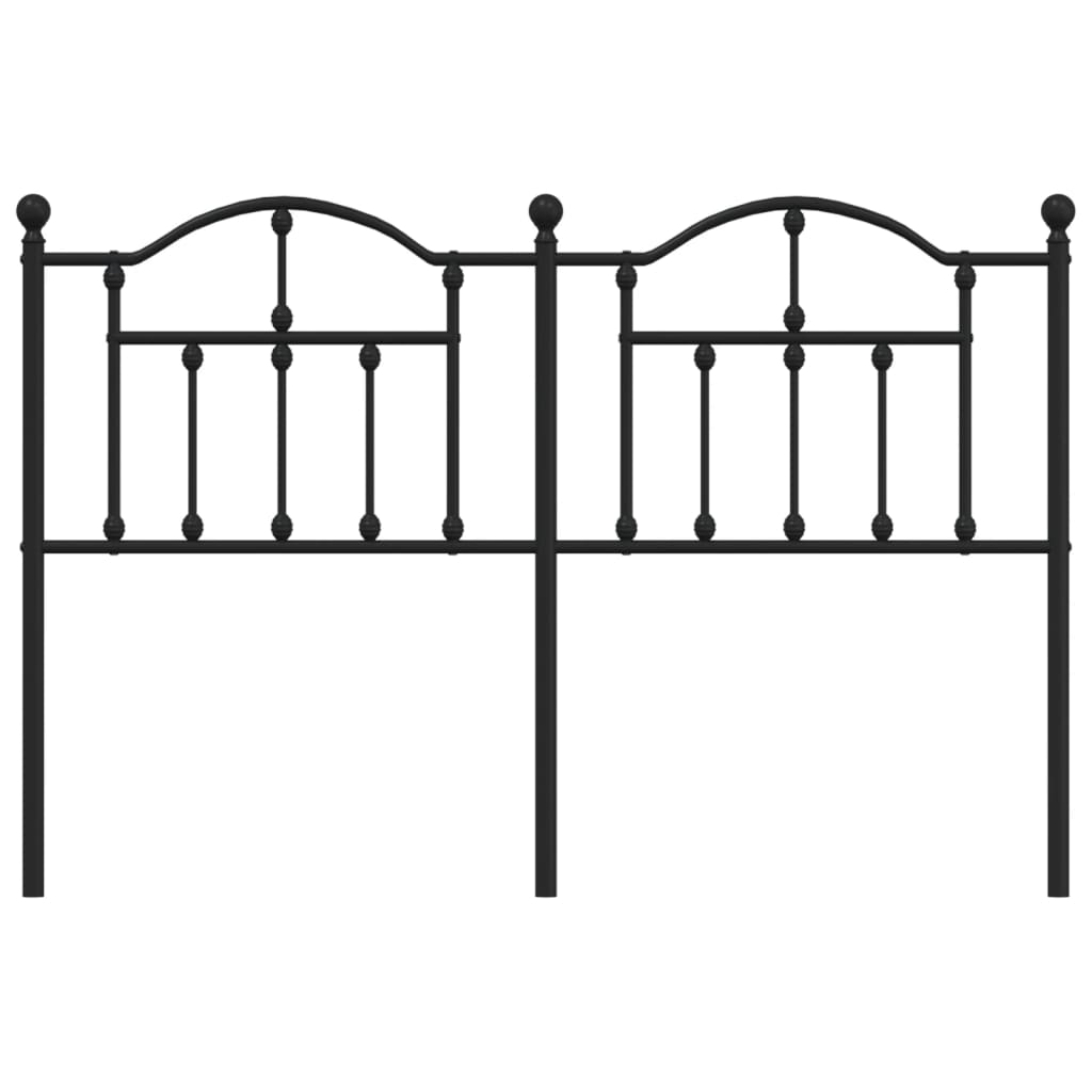 Tête de lit métal noir 140 cm - XIOS