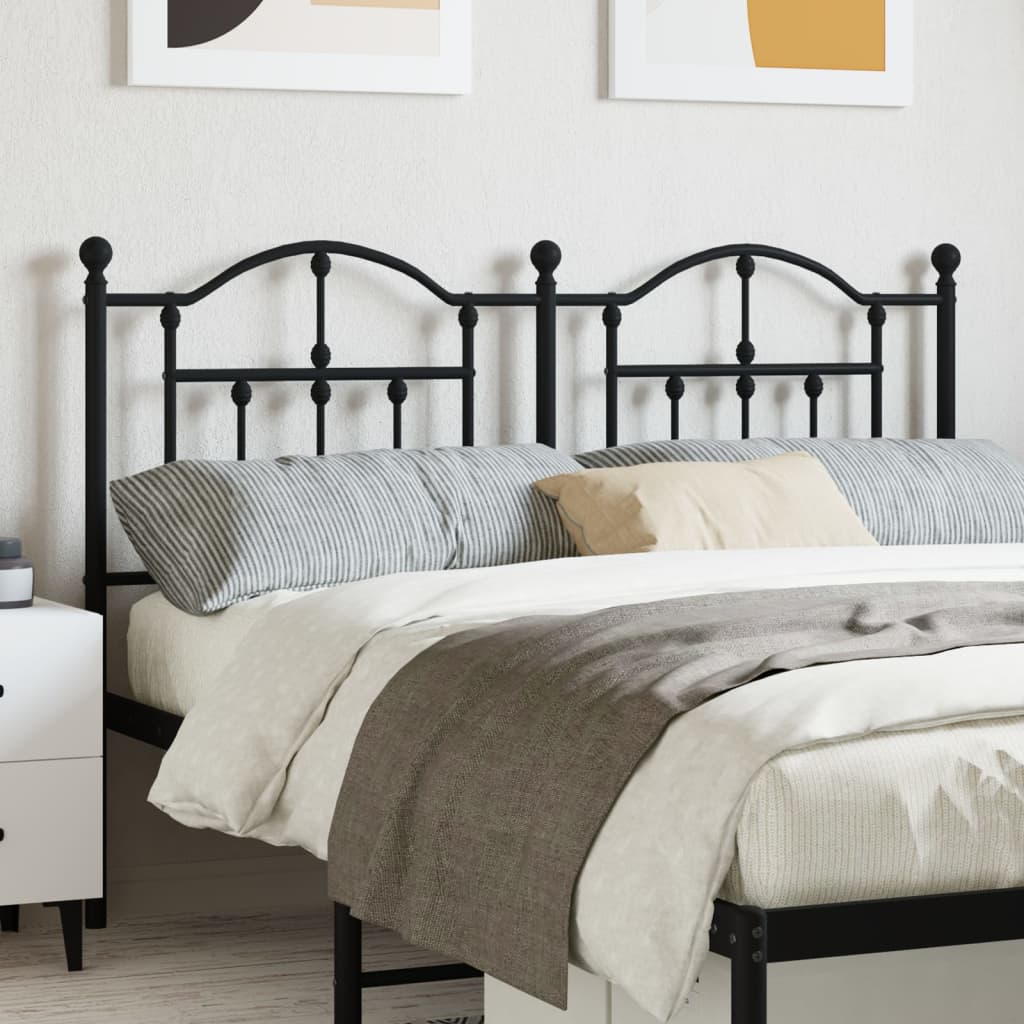 Tête de lit métal noir 140 cm - XIOS