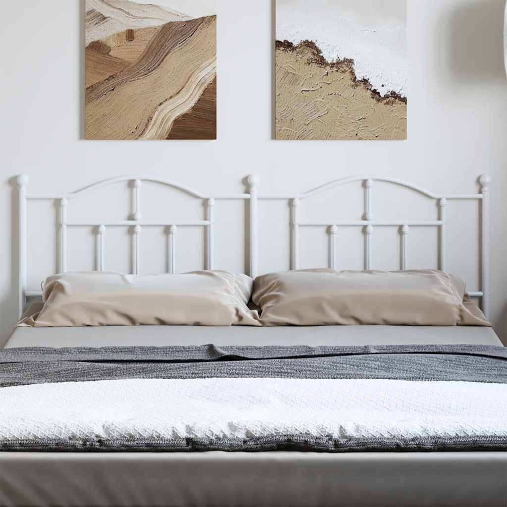 Tête de lit métal blanc 193 cm - XIOS