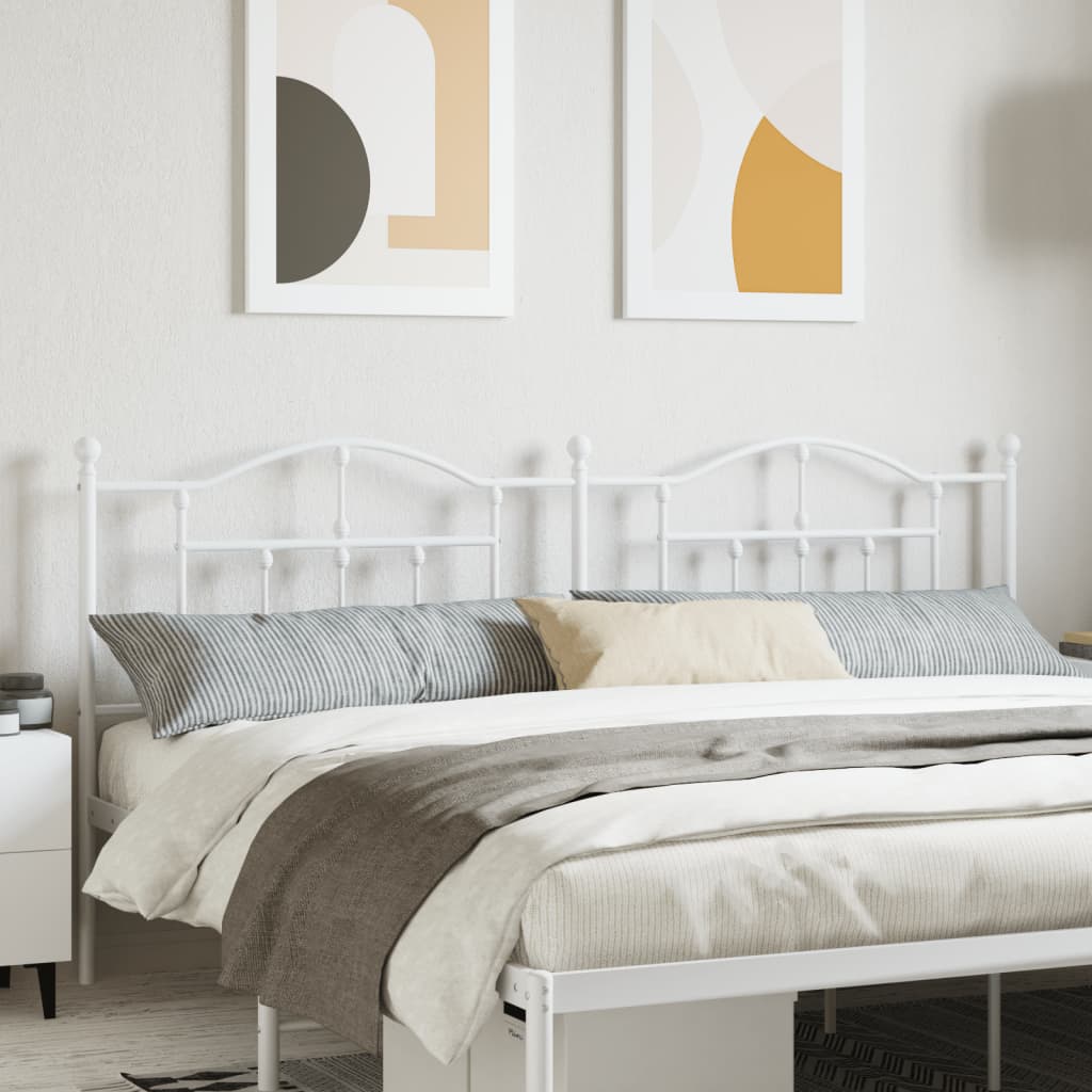 Tête de lit métal blanc 200 cm - XIOS