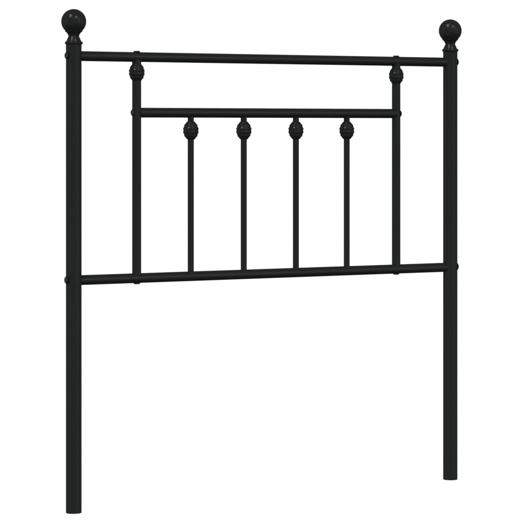 Tête de lit de remplacement métal noir 80 cm - XIOS