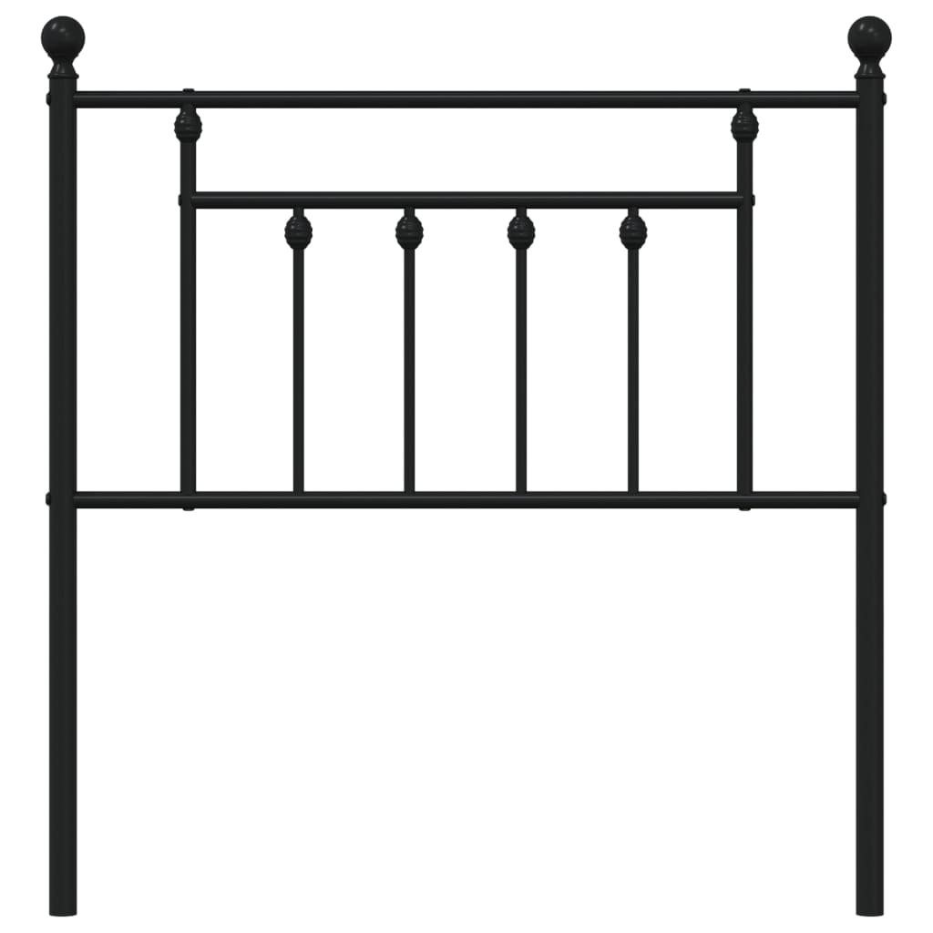 Tête de lit de remplacement métal noir 80 cm - XIOS