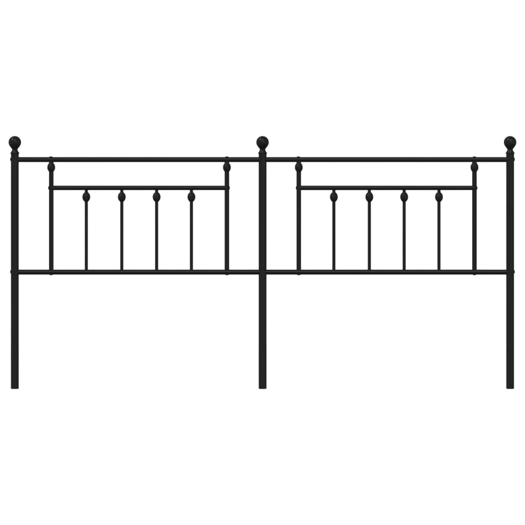 Tête de lit métal noir 200 cm - XIOS