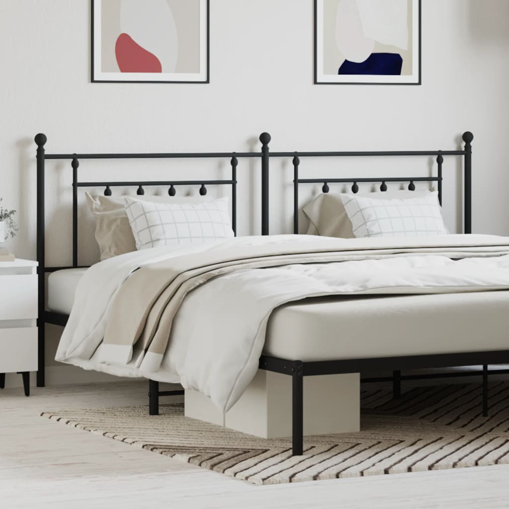 Tête de lit métal noir 200 cm - XIOS