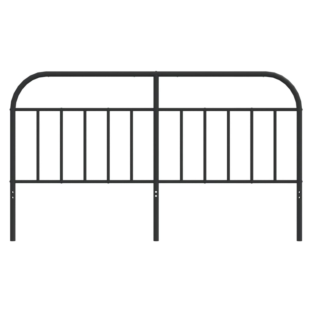 Tête de lit métal noir 160 cm Têtes et pieds de lit vidaXL