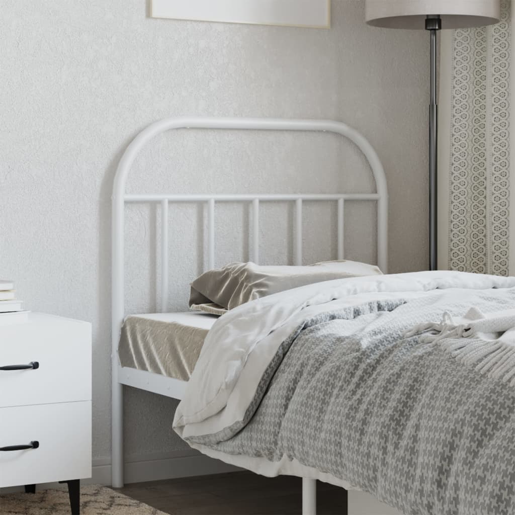 Tête de lit métal blanc 80 cm - XIOS