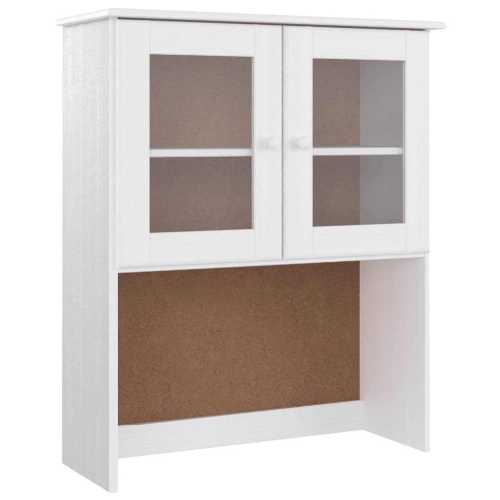 Buffet ALTA blanc 77x35x165 cm bois massif de pin - XIOS