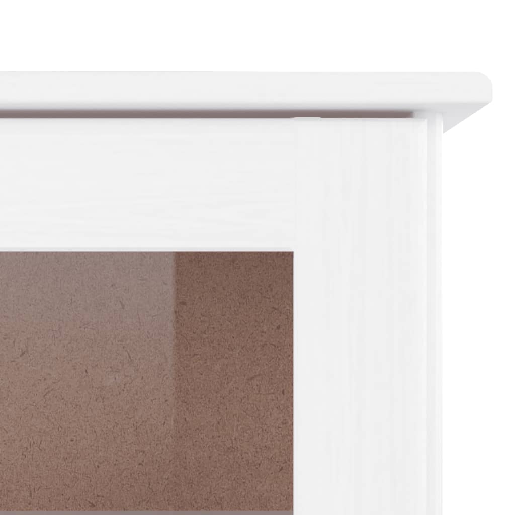 Buffet ALTA blanc 77x35x165 cm bois massif de pin - XIOS