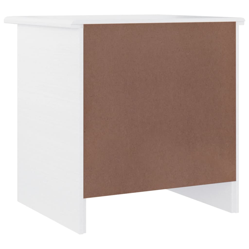 Table de chevet ALTA blanc 41x35x41 cm bois de pin massif - XIOS