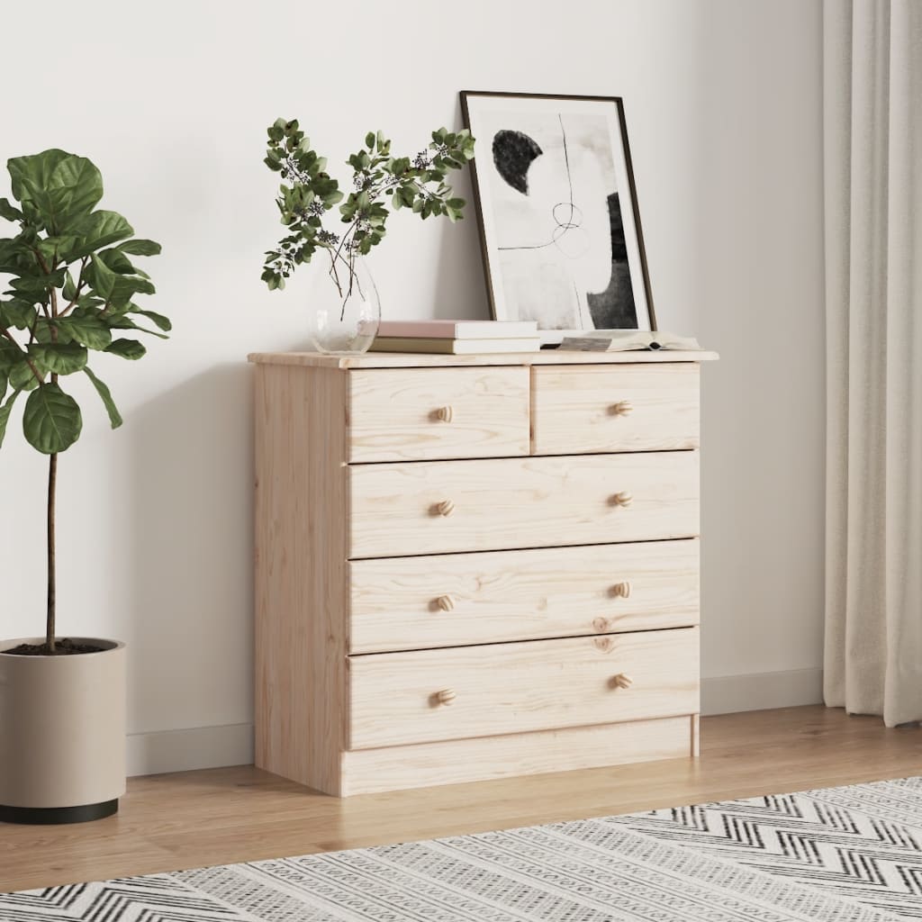 Commode ALTA 77x35x73 cm bois massif de pin - XIOS