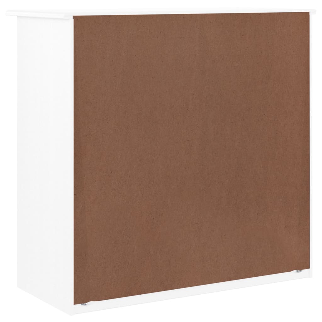 Commode ALTA blanc 77x35x73 cm bois massif de pin - XIOS