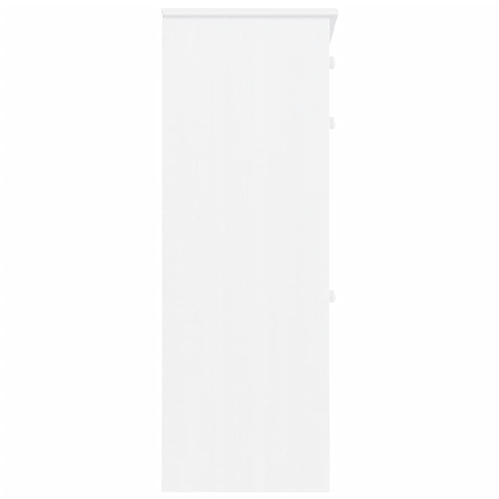 Armoire à chaussures ALTA blanc 77x35x96 cm bois massif de pin - XIOS