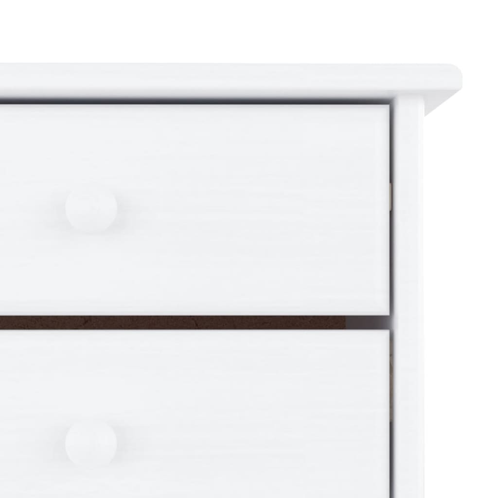 Armoire à chaussures ALTA blanc 77x35x96 cm bois massif de pin - XIOS