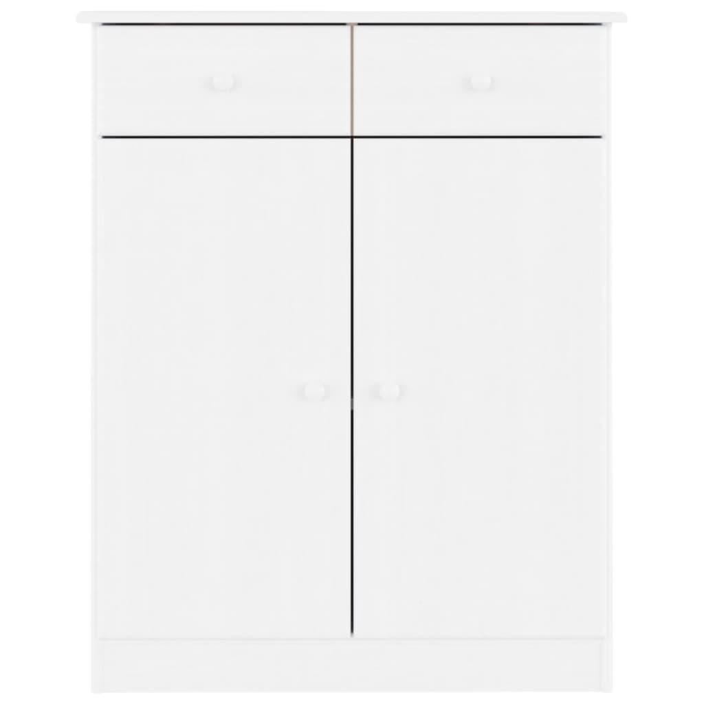 Armoire à chaussures ALTA blanc 77x35x96 cm bois massif de pin - XIOS