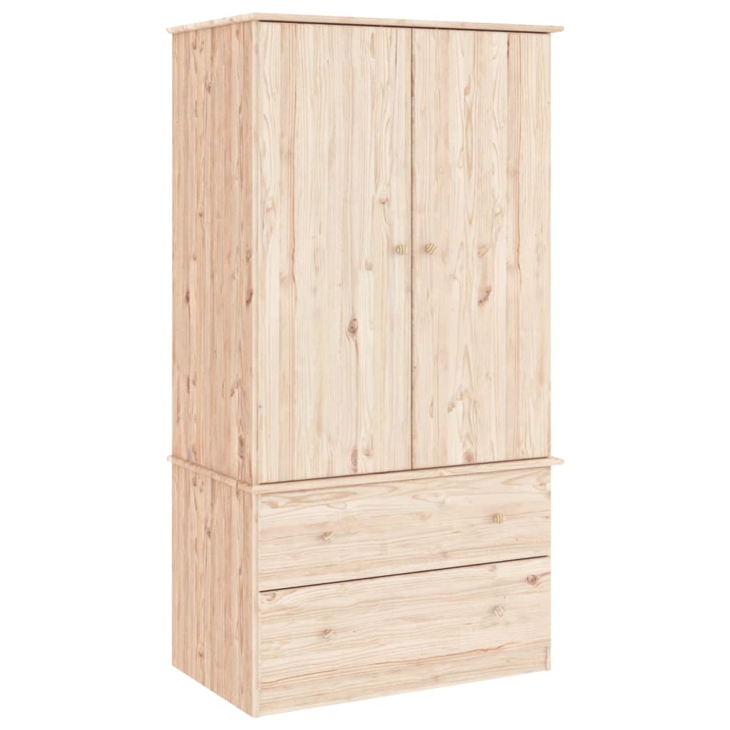 Garde-robe ALTA 90x55x170 cm bois massif de pin XIOS