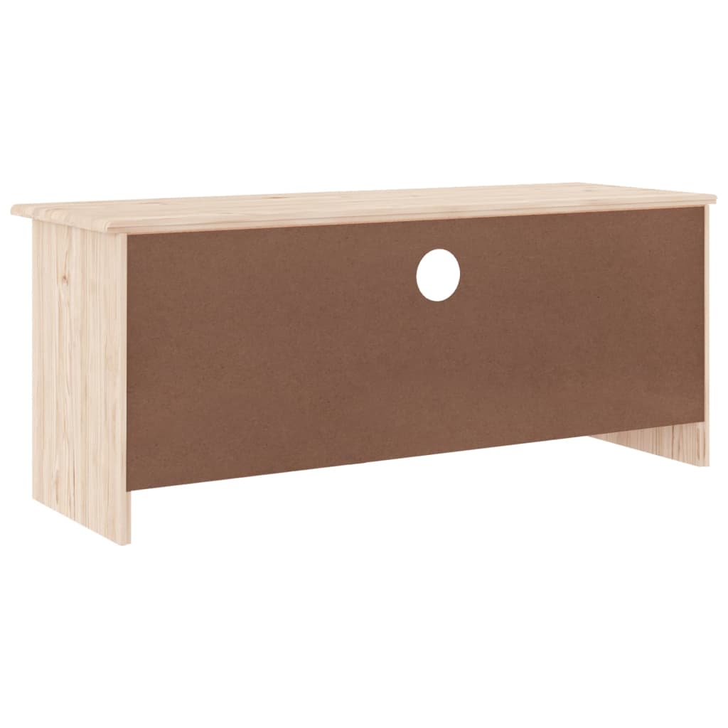 Meuble TV avec tiroirs ALTA 100x35x41 cm bois massif de pin - XIOS