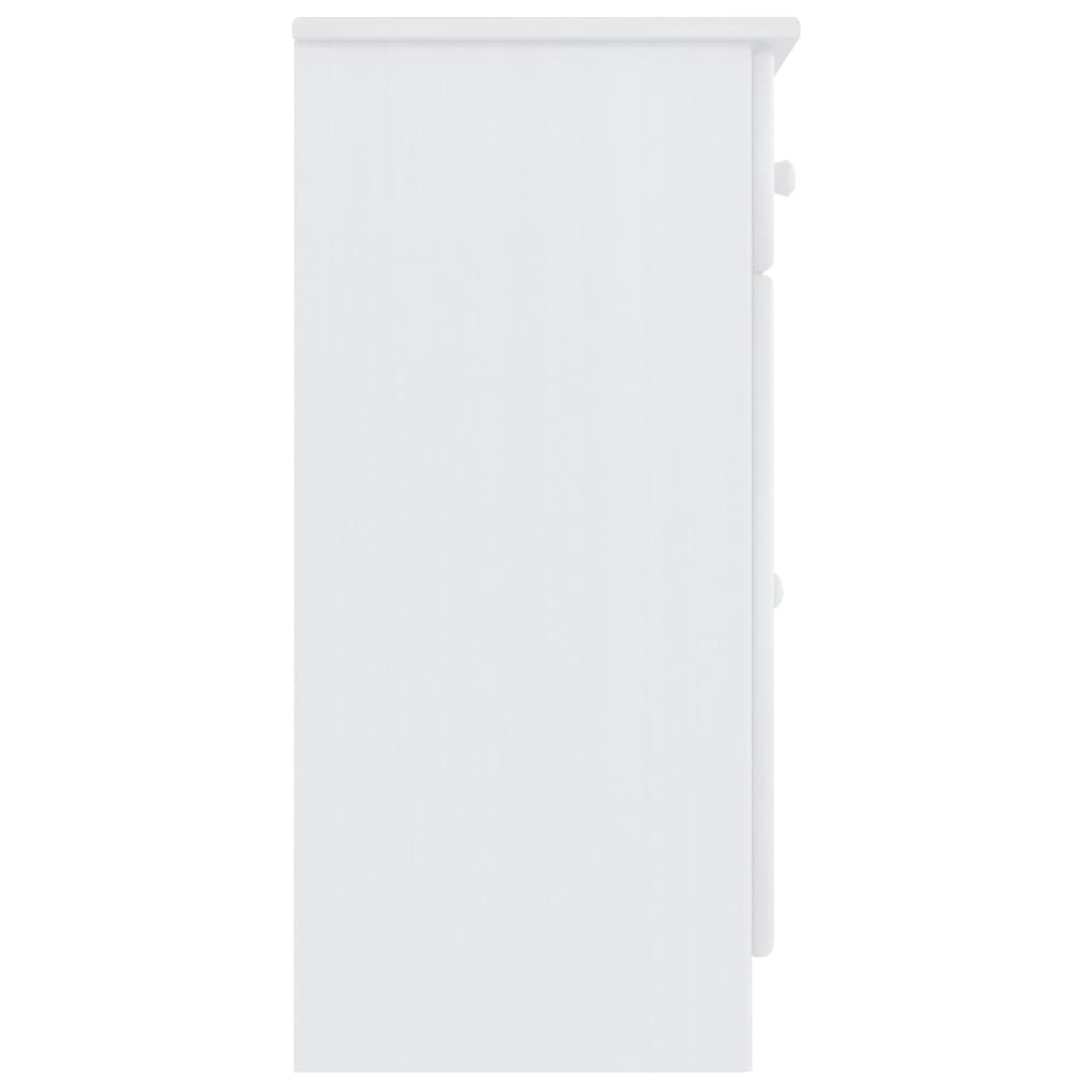 Buffet ALTA blanc 77x35x73 cm bois massif de pin - XIOS