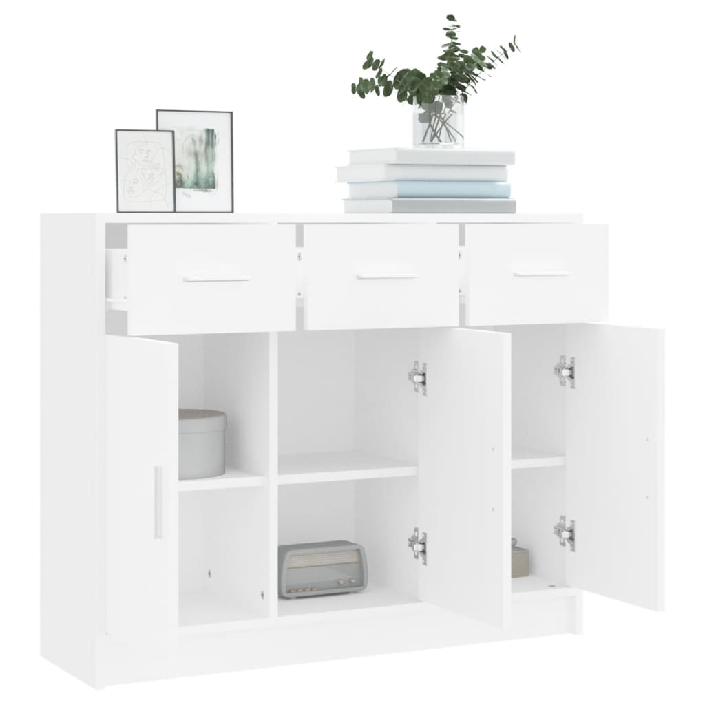 Buffet blanc 91x28x75 cm bois d'ingénierie - XIOS