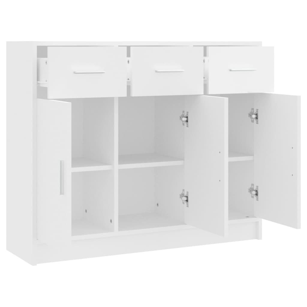 Buffet blanc 91x28x75 cm bois d'ingénierie - XIOS