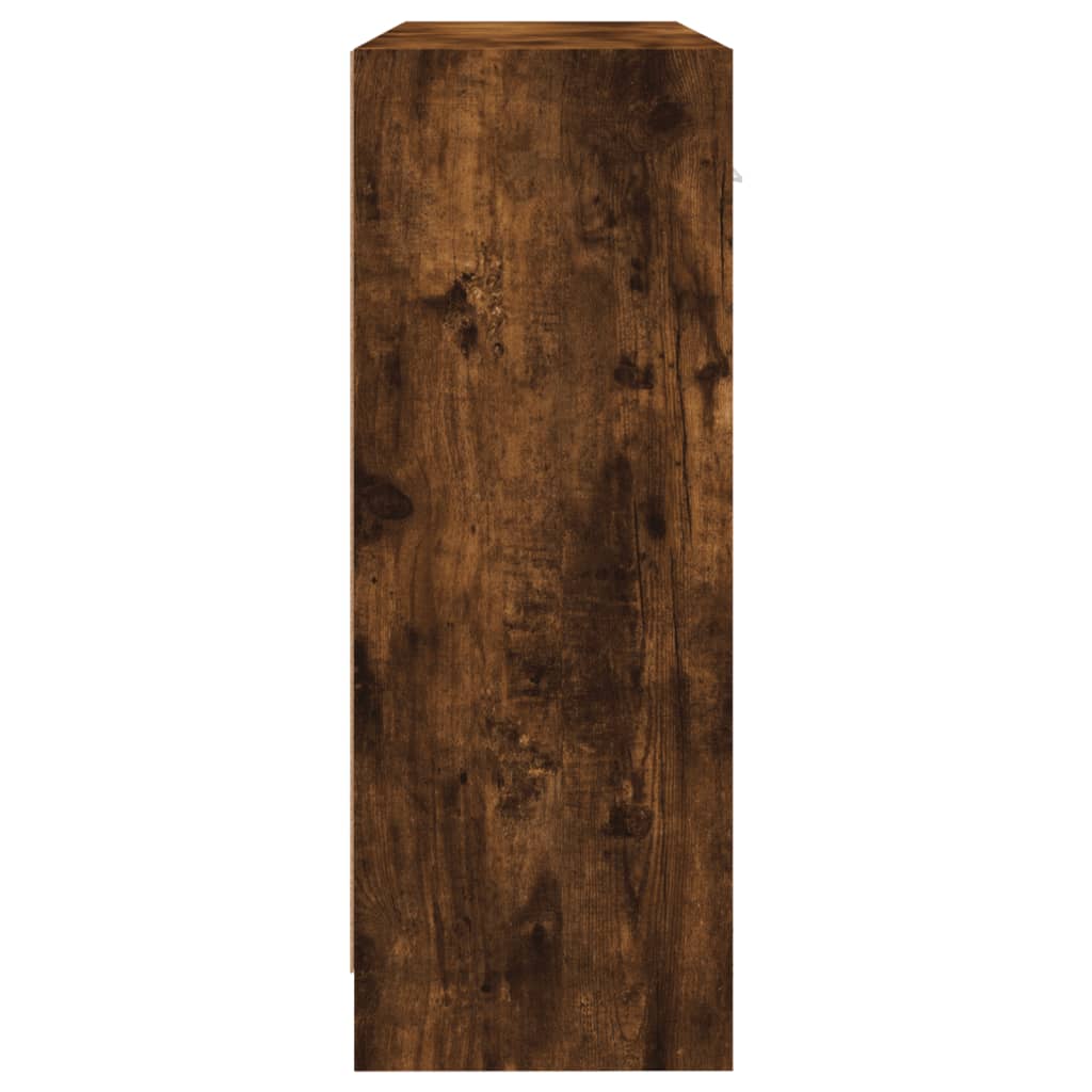 Buffet chêne fumé 91x28x75 cm bois d'ingénierie - XIOS