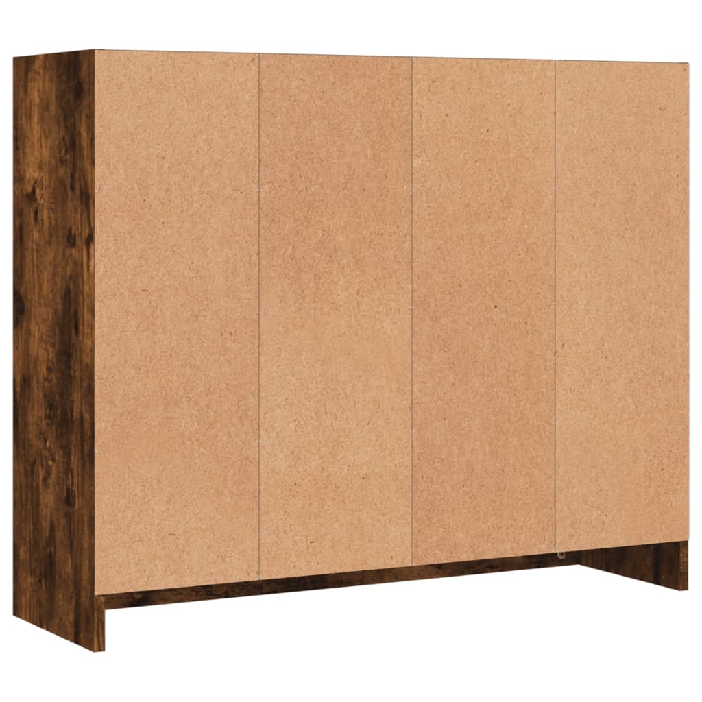 Buffet chêne fumé 91x28x75 cm bois d'ingénierie - XIOS