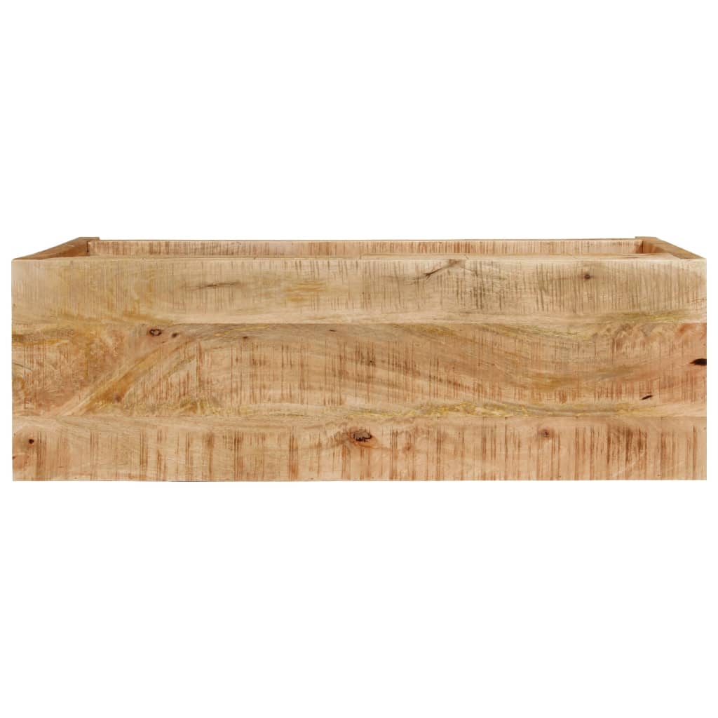 Table console et 2 tiroirs 110x35x75 cm bois de manguier solide