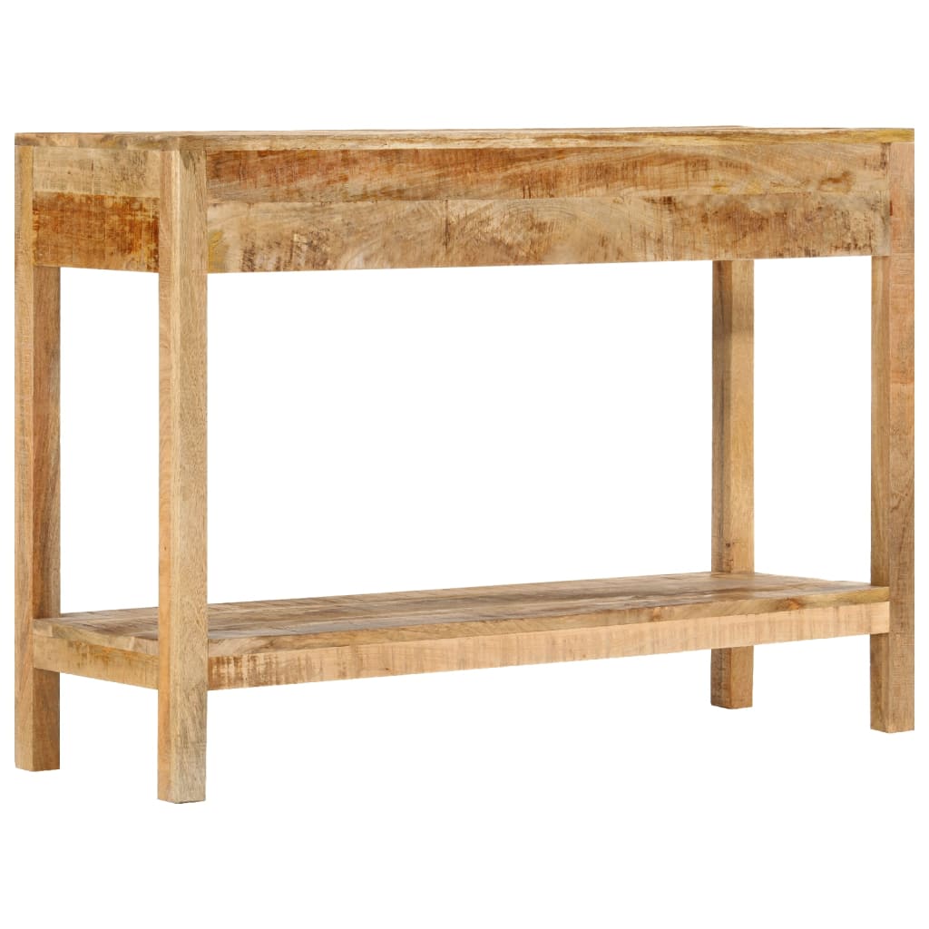 Table console et 2 tiroirs 110x35x75 cm bois de manguier solide
