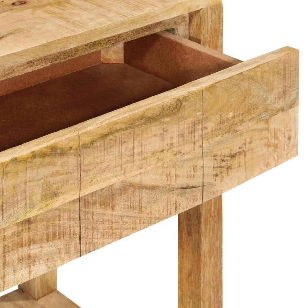 Table console et 2 tiroirs 110x35x75 cm bois de manguier solide