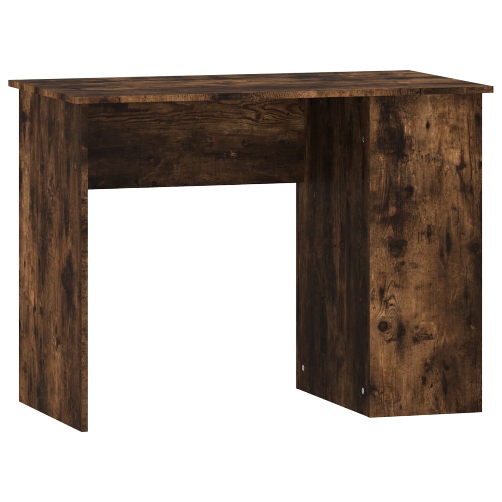 Bureau chêne fumé 100x55x75 cm bois d'ingénierie Bureaux vidaXL   