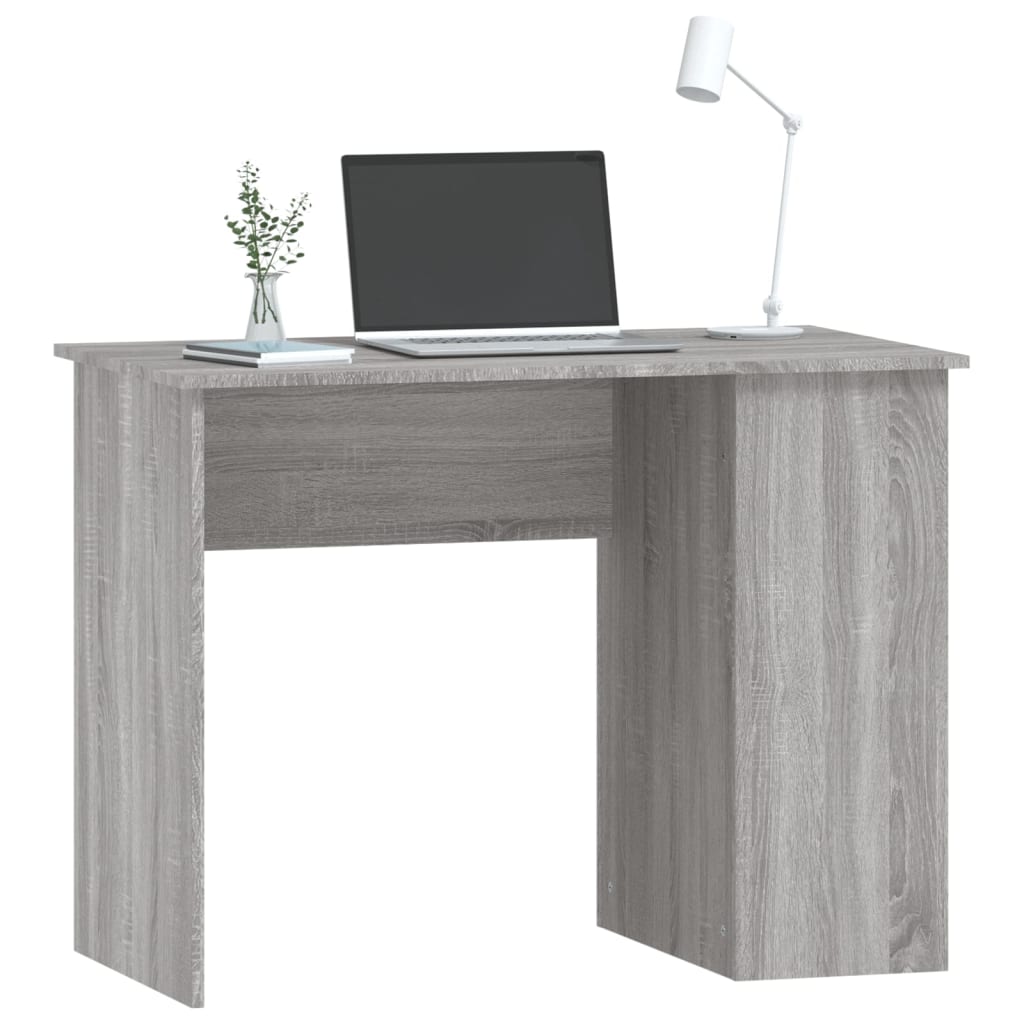 Bureau sonoma gris 100x55x75 cm bois d'ingénierie Bureaux vidaXL   