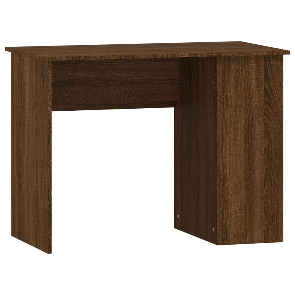 Bureau chêne marron 100x55x75 cm bois d'ingénierie Bureaux vidaXL   
