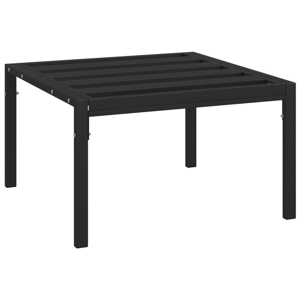 Salon de jardin 7 pcs avec coussins sable acier