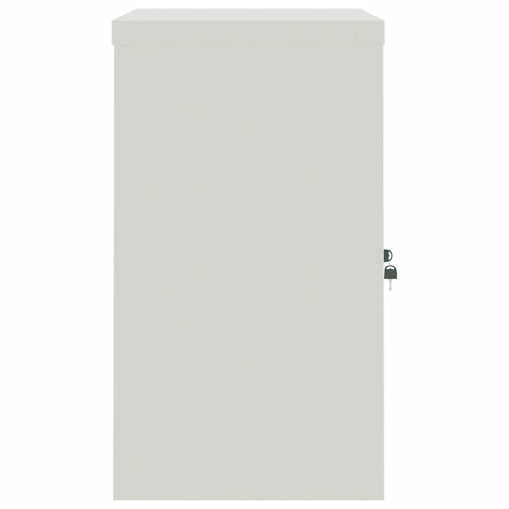 Classeur gris clair et bleu 90x40x70 cm acier