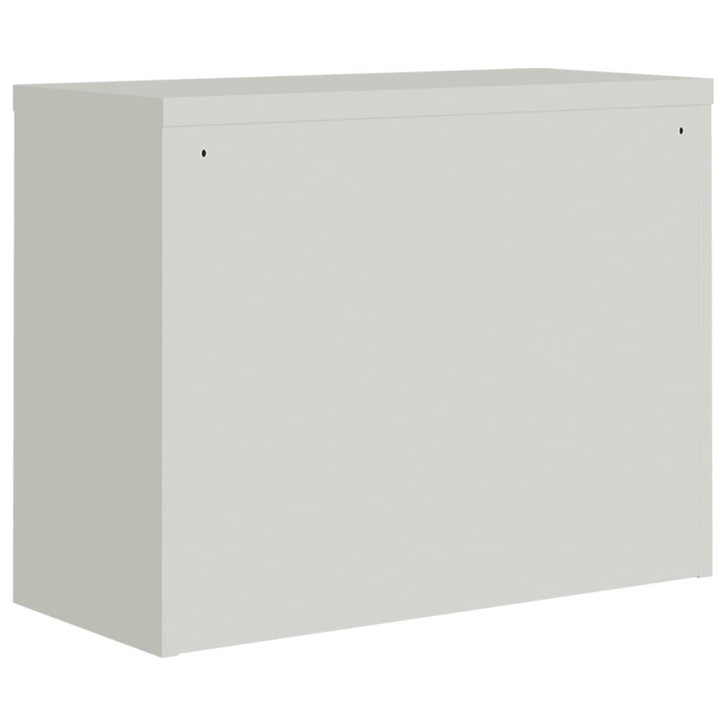 Classeur gris clair et bleu 90x40x70 cm acier