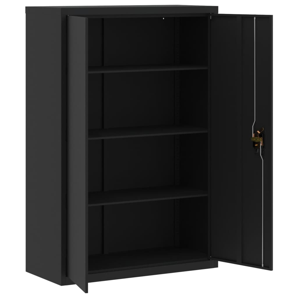 Classeur noir 90x40x140 cm acier - XIOS