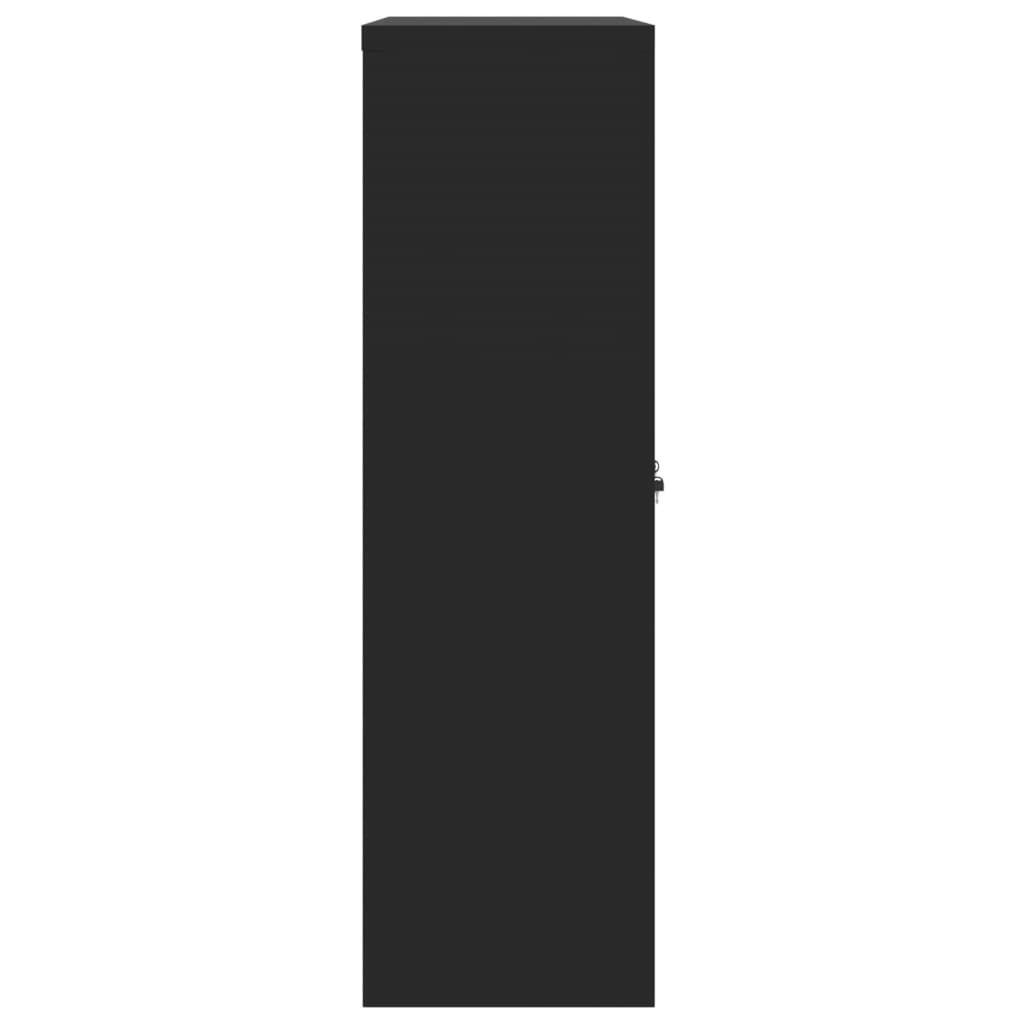 Classeur noir 90x40x140 cm acier - XIOS