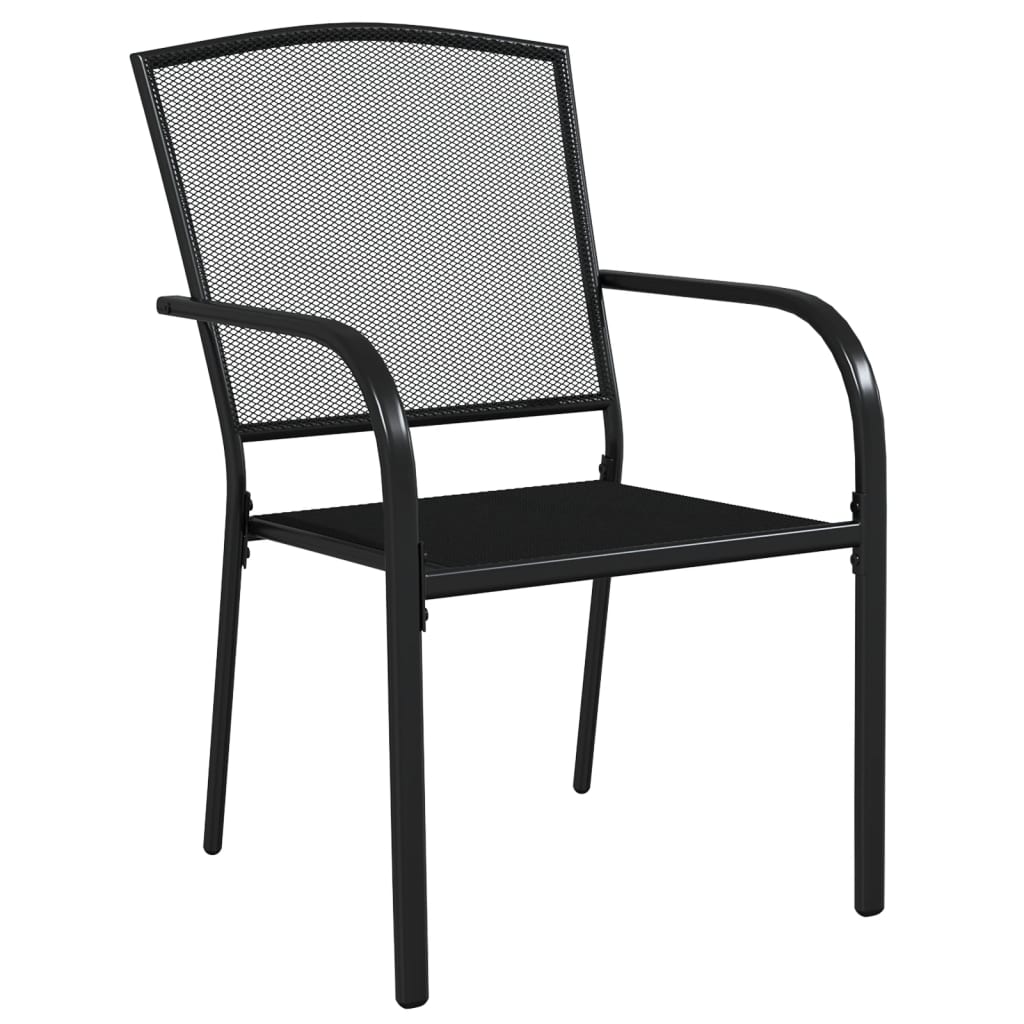 Ensemble à manger de jardin 5 pcs anthracite acier
