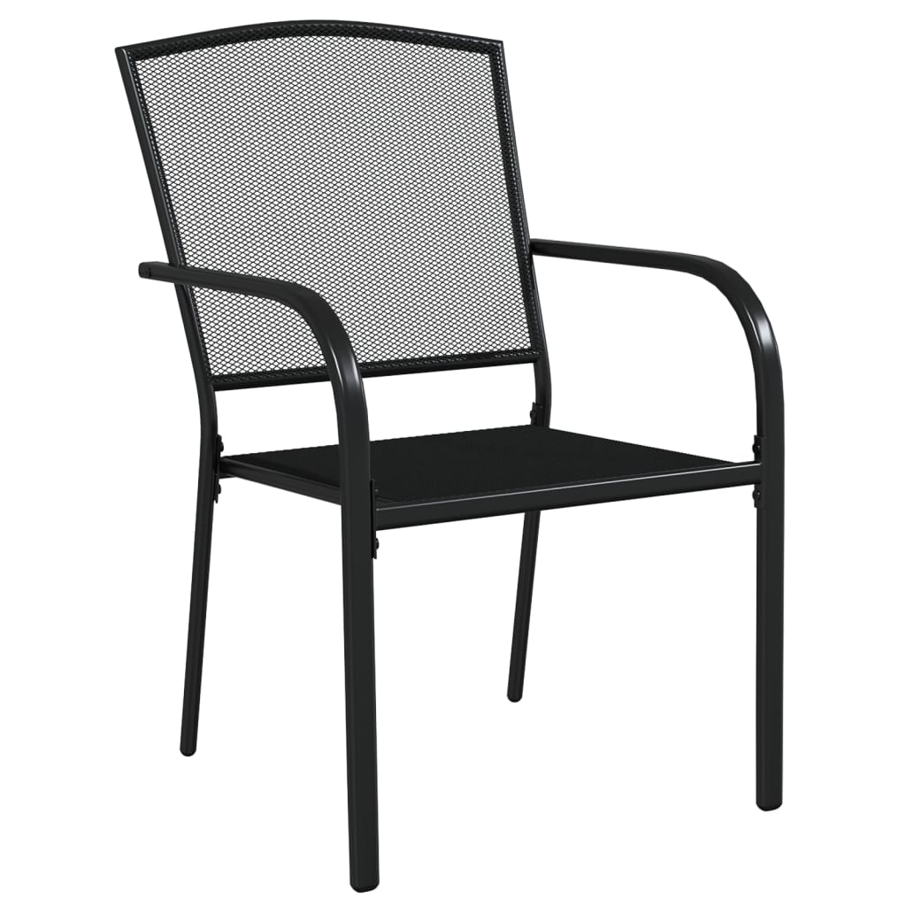 Ensemble à manger de jardin 3 pcs anthracite acier