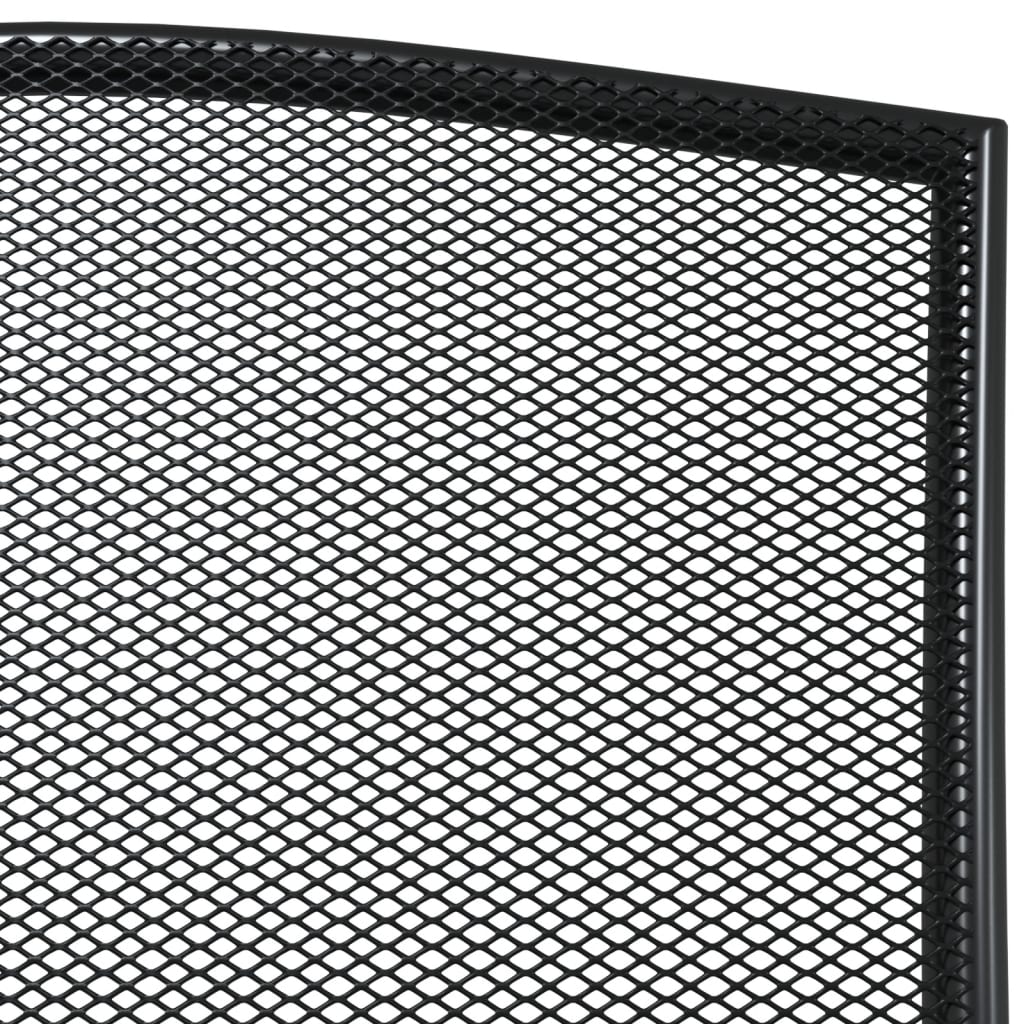 Ensemble à manger de jardin 5 pcs anthracite acier