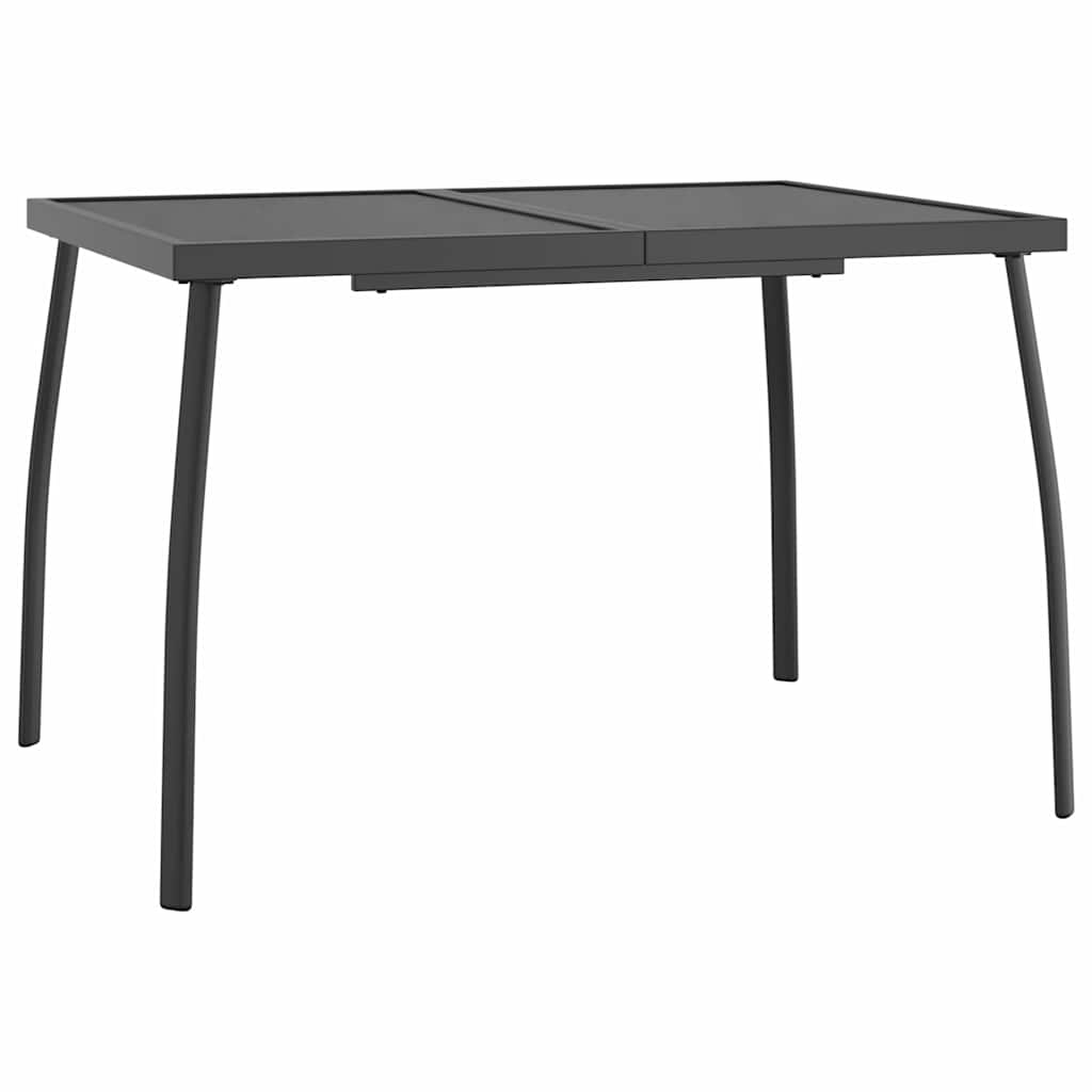 Ensemble à manger de jardin 5 pcs anthracite acier
