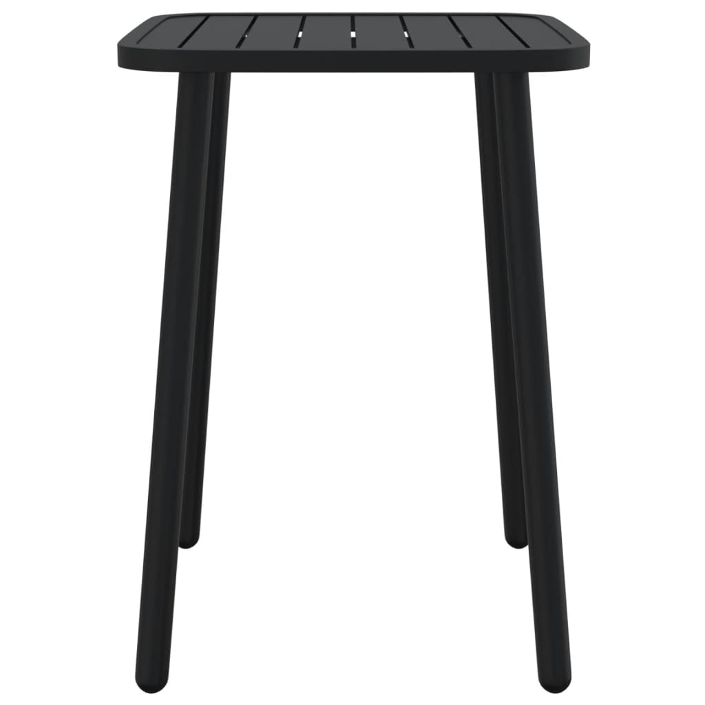 Ensemble à manger de jardin 3 pcs anthracite acier