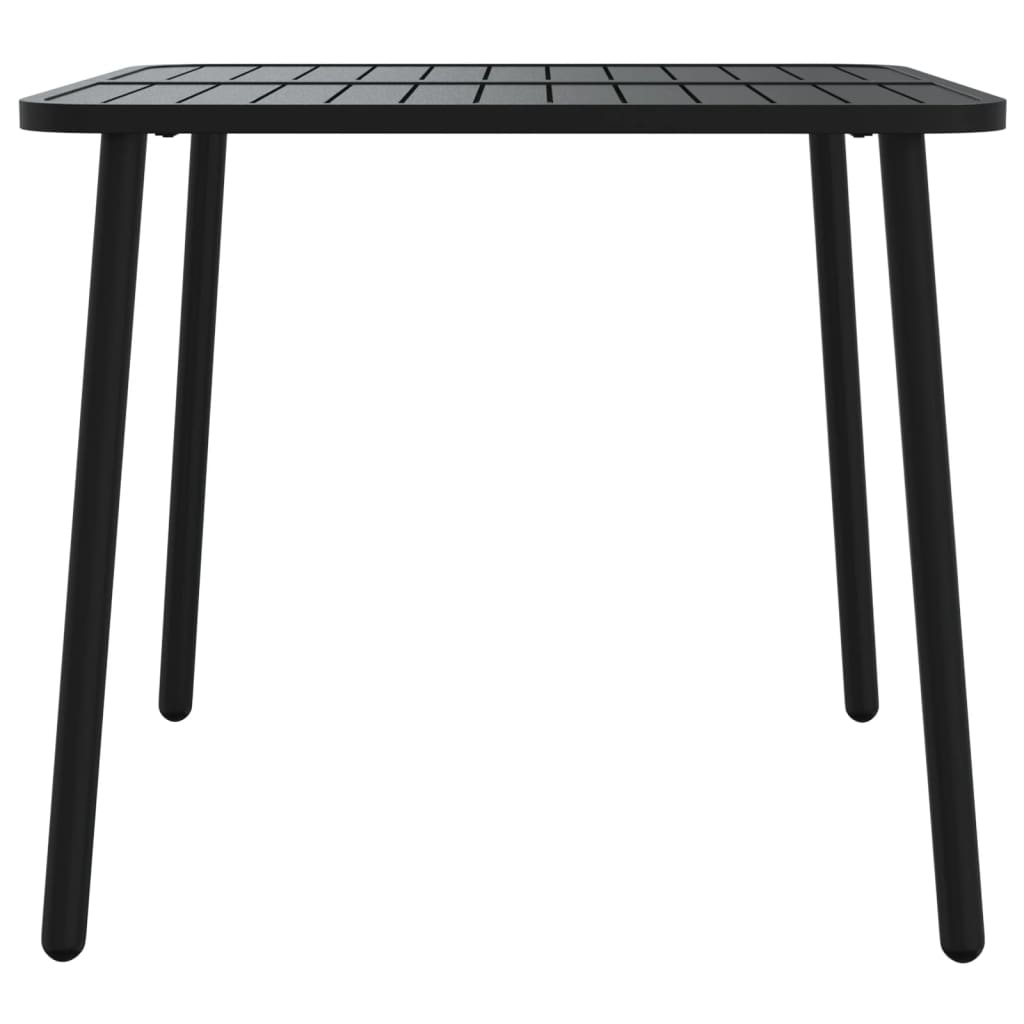 Ensemble à manger de jardin 3 pcs anthracite acier