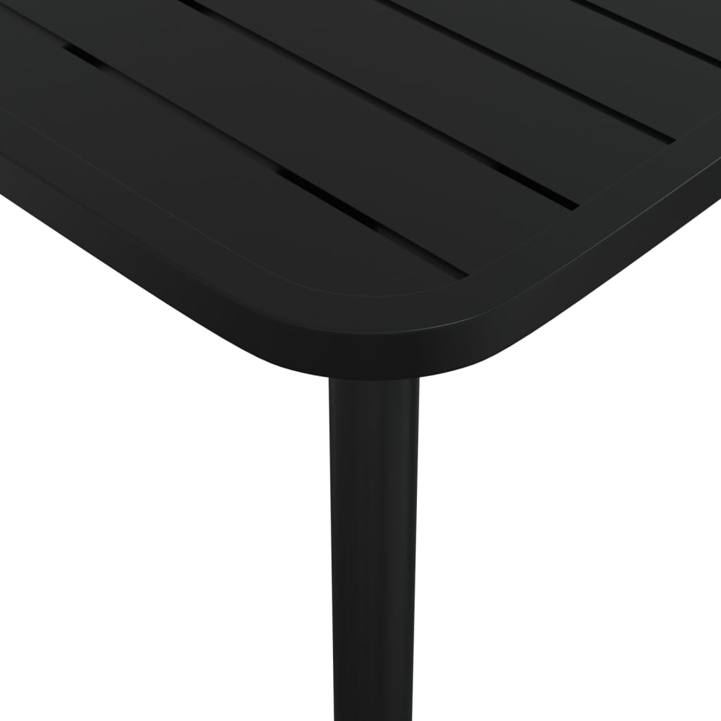 Ensemble à manger de jardin 3 pcs anthracite acier