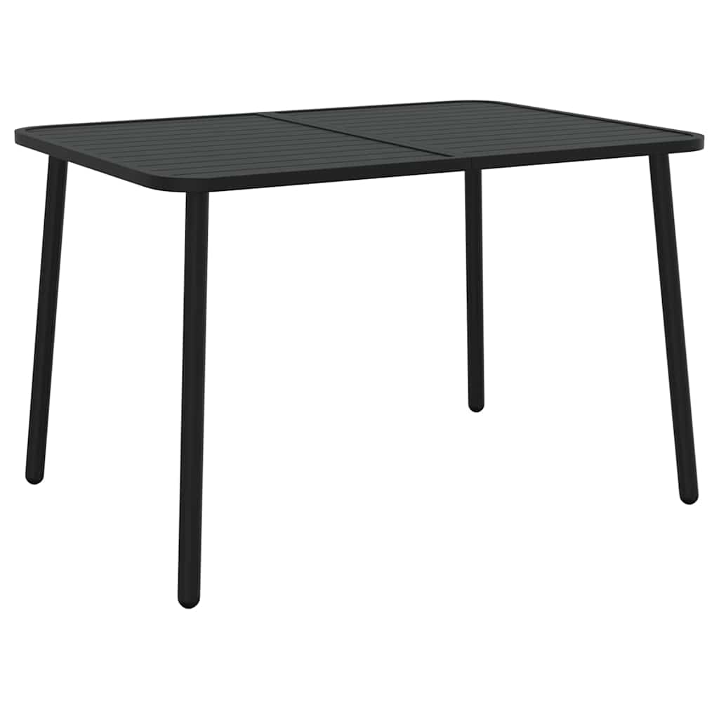 Ensemble à manger de jardin 5 pcs anthracite acier
