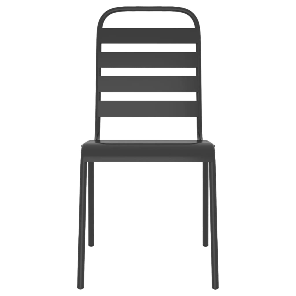 Ensemble à manger de jardin 7 pcs anthracite acier