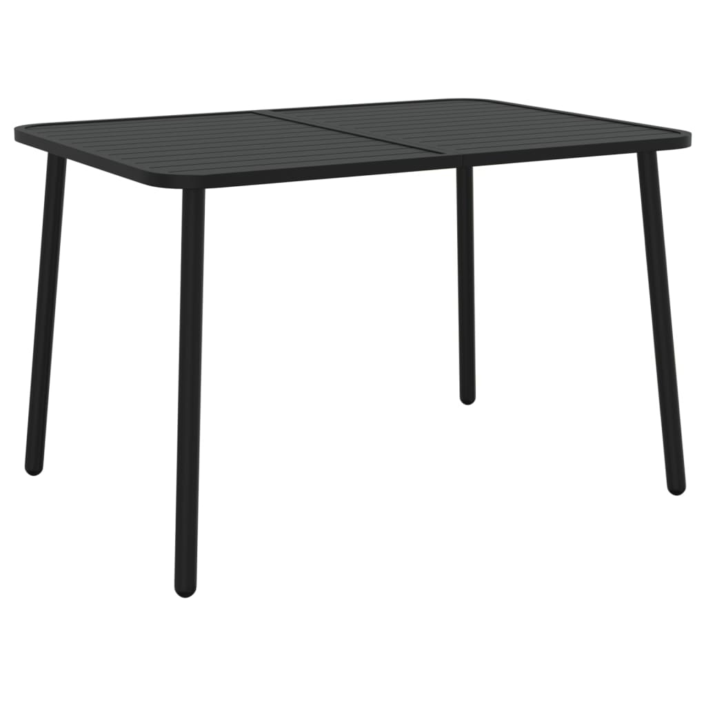 Ensemble à manger de jardin 7 pcs anthracite acier