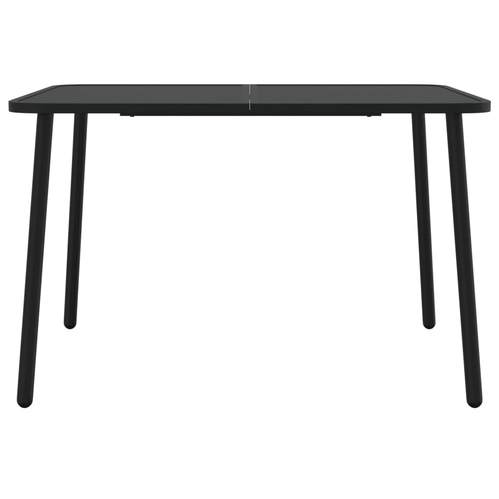 Ensemble à manger de jardin 7 pcs anthracite acier